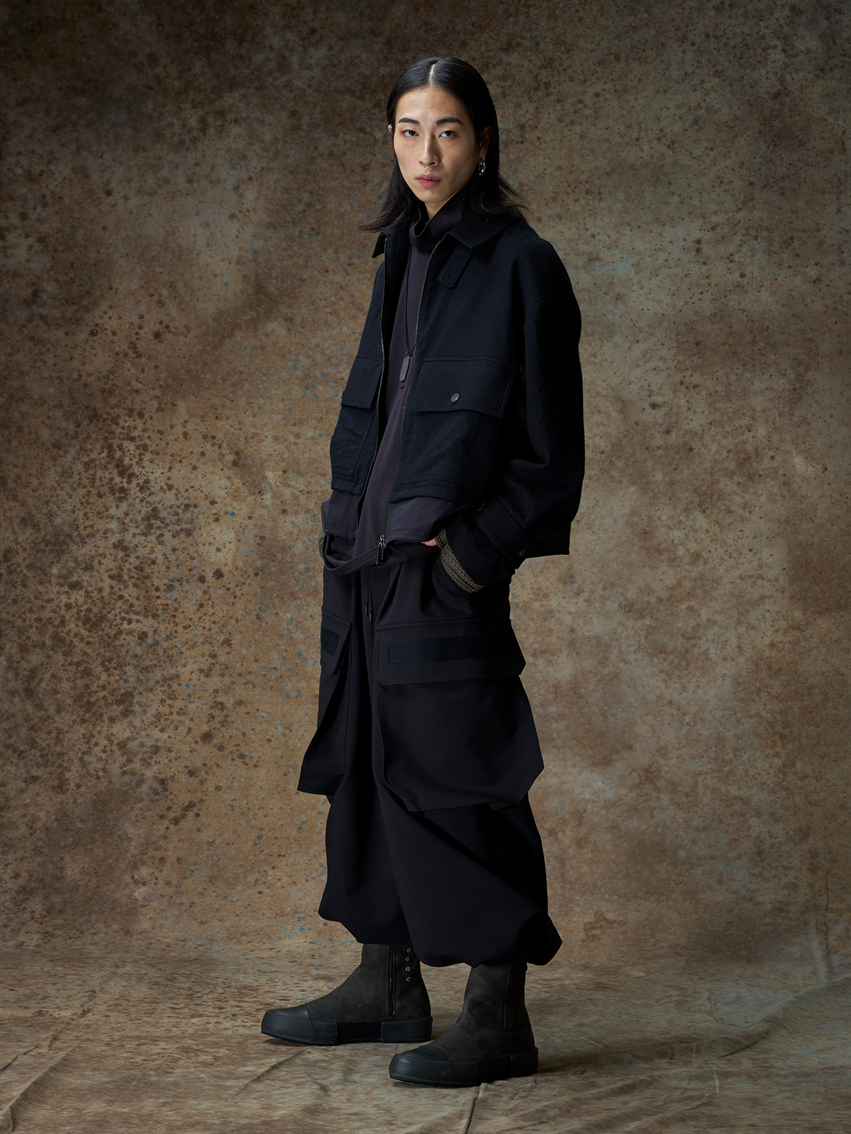 DEVOA 和紙リネンコート　デヴォア DEVOA（デヴォア） Jacket wool/MIXED BROWN | DEVOA（デヴォア